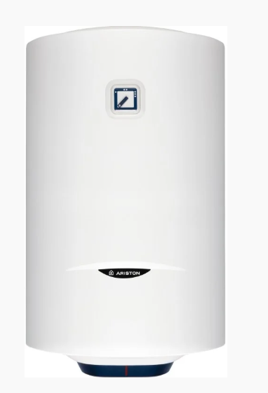 Водонагрівач електр. Ariston круглий BLU1 R PL DRY, 80л, 1,5кВт, сухий тен, мех. кер-ння, C, Італія, білий (3201454)